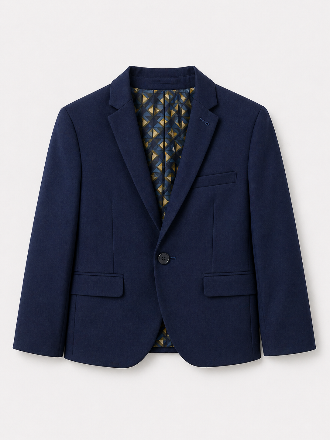 Dark Blue Skinny Fit Suit Jacket