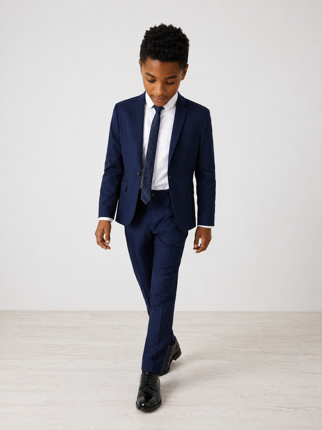 Dark Blue Skinny Fit Suit Jacket