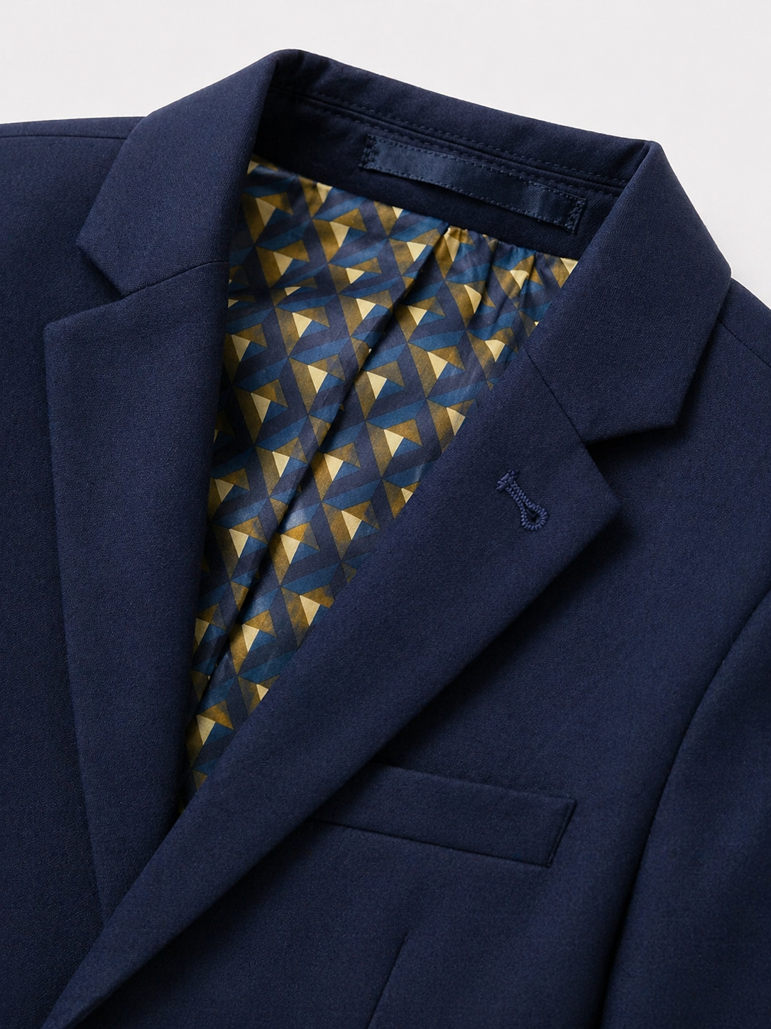 Dark Blue Skinny Fit Suit Jacket